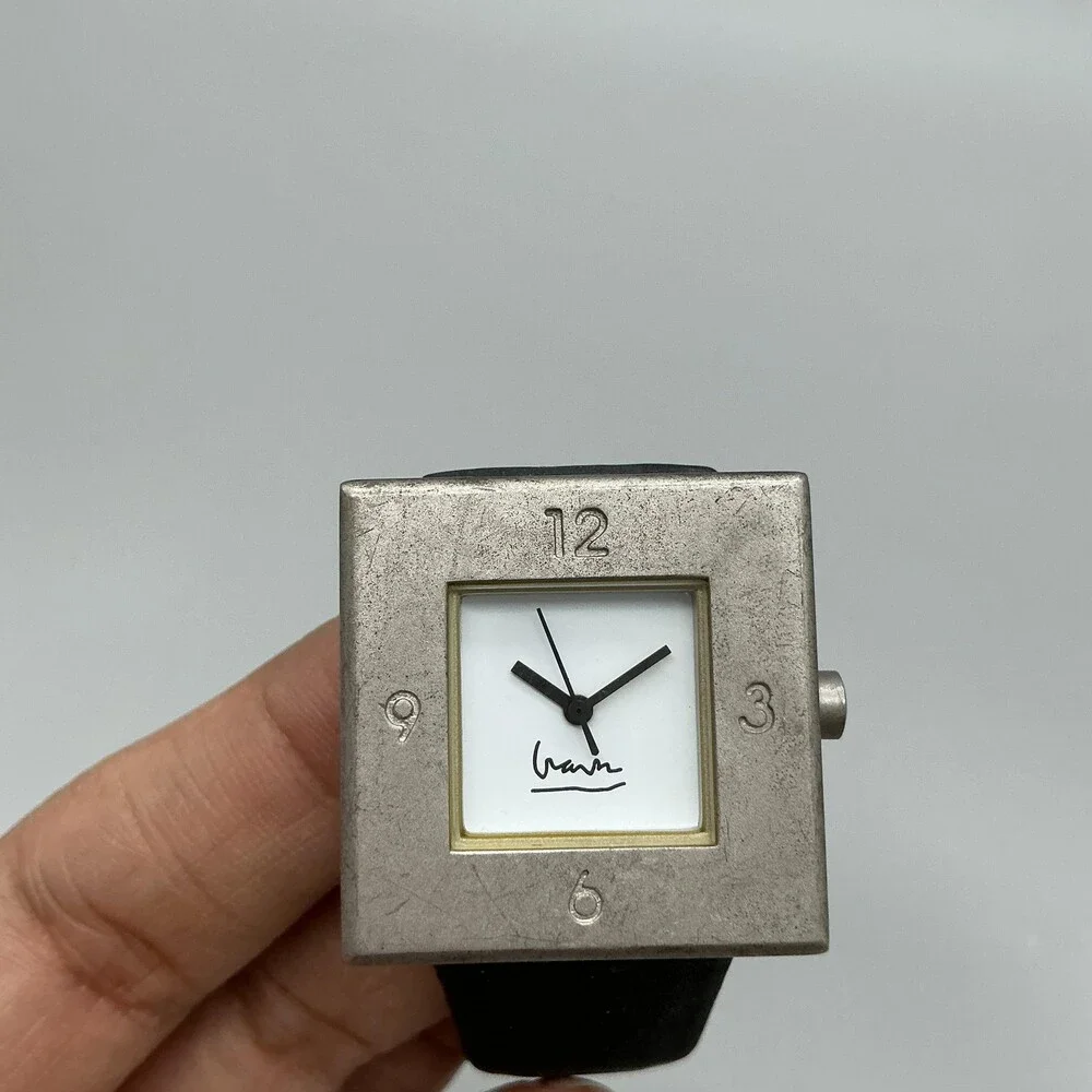 Projects Michael Graves Womens Watch 30mm Square Dial Silver Tone New Battery